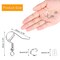 600 Pieces Stainless Steel Earring Hooks French Ear Wire, Earring Making Findings Parts Jewels DIY Supplies Kits, with Silicone Earring Backs Stoppers & Open Jump Ring